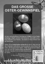 Gewerbeverein Karben e. V. veranstaltet großes Oster-Gewinnspiel Gewerbeverein Karben e. V. veranstaltet großes Oster-Gewinnspiel