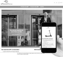 Website für epowerFun Website für epowerFun